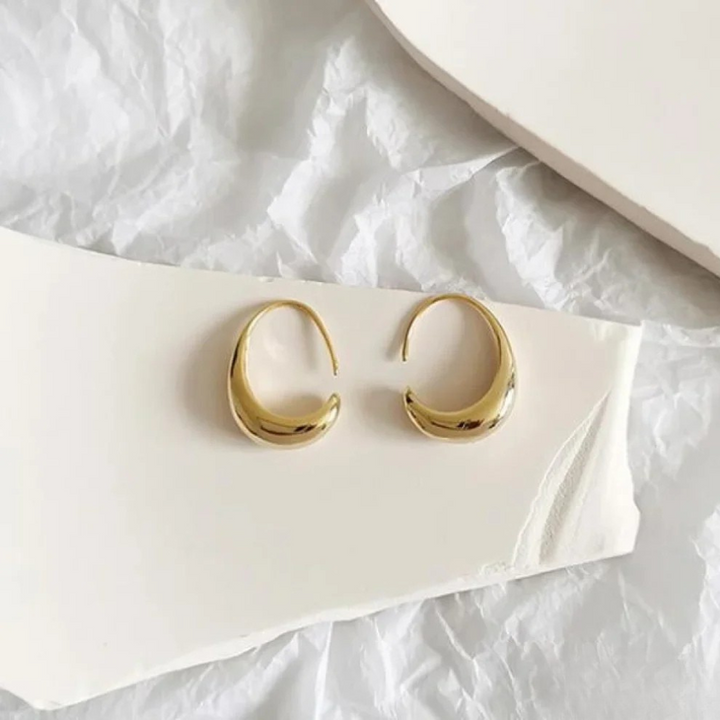 Boucles d'oreilles élégantes en or et argent