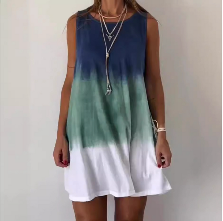 Josie - Robe Mini en Tie Dye Dégradé