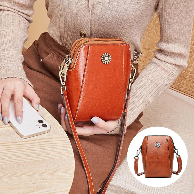 Vienne - Mini Sac à Main Compact de Couleur Unie