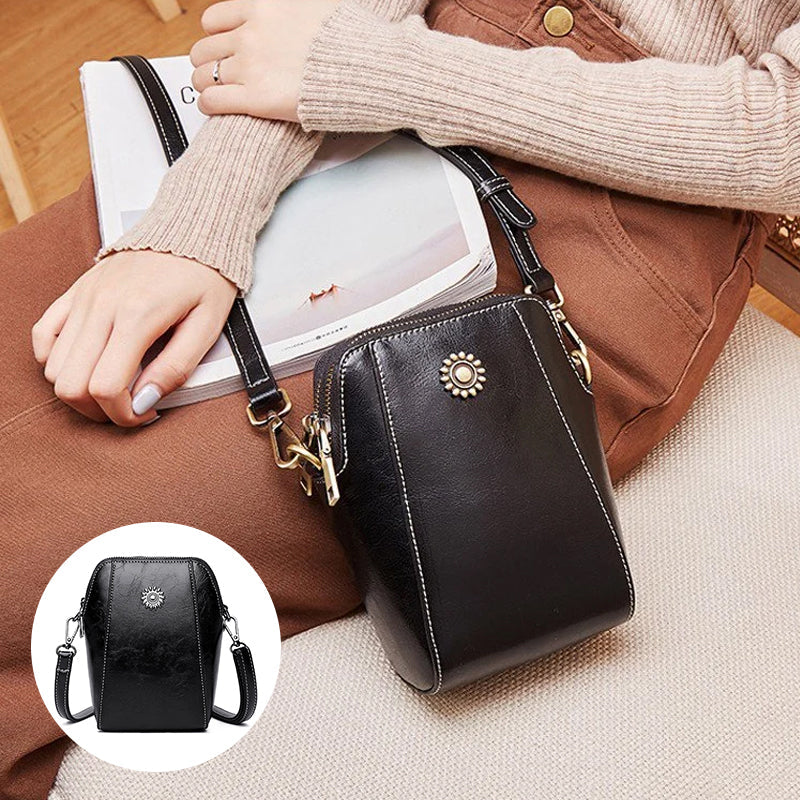 Vienne - Mini Sac à Main Compact de Couleur Unie
