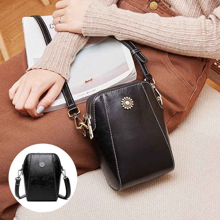 Vienne - Mini Sac à Main Compact de Couleur Unie
