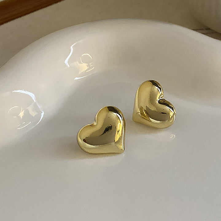 Boucles d'Oreilles Élégantes en Forme de Cœur