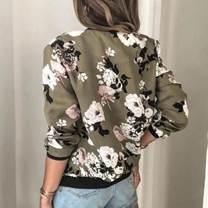 Hazel | Veste bomber avec un imprimé floral tendance