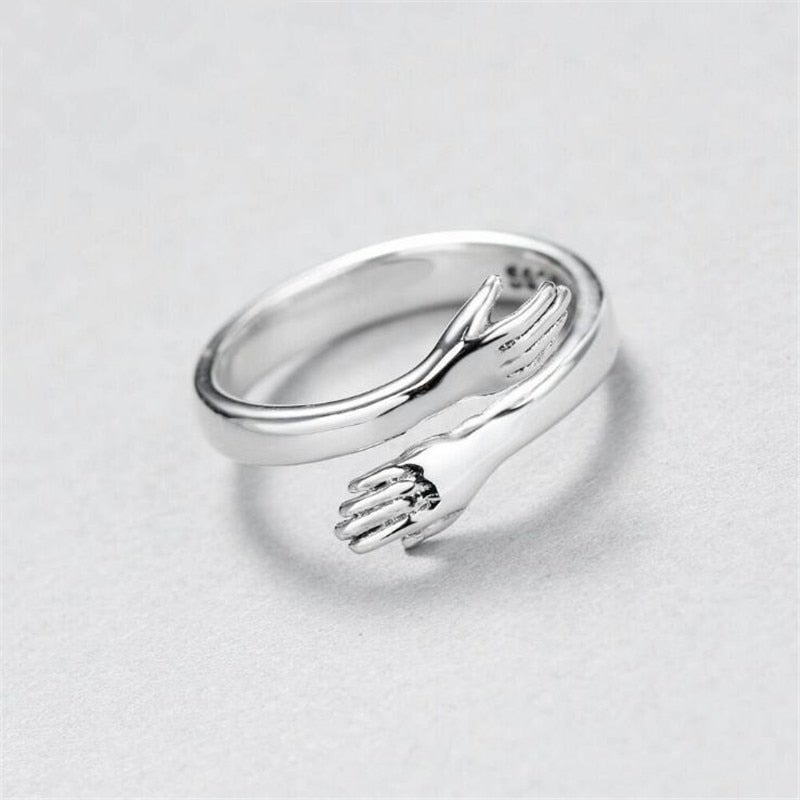 Bague Étreinte Argentée
