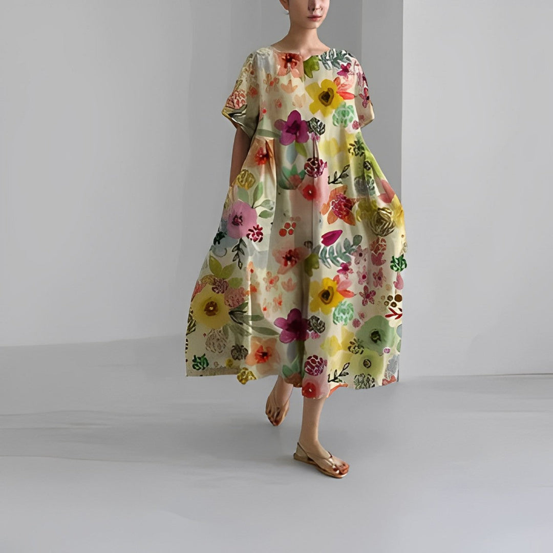 Daisy - Robe Maxi Ample à Grande Évasion Rétro