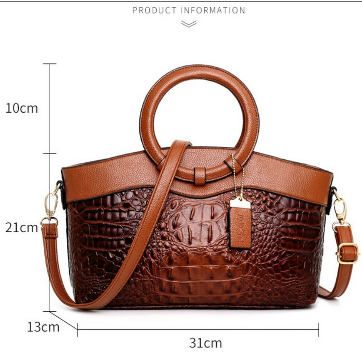 Oriana - Sac à main crocodile à dégradé rétro