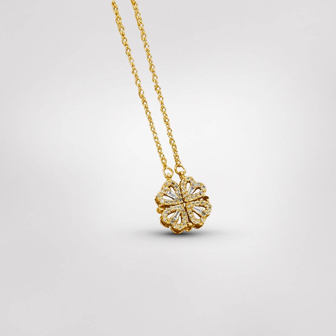 Collier trèfle à quatre feuilles