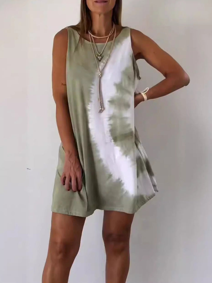 Josie - Robe Mini en Tie Dye Dégradé