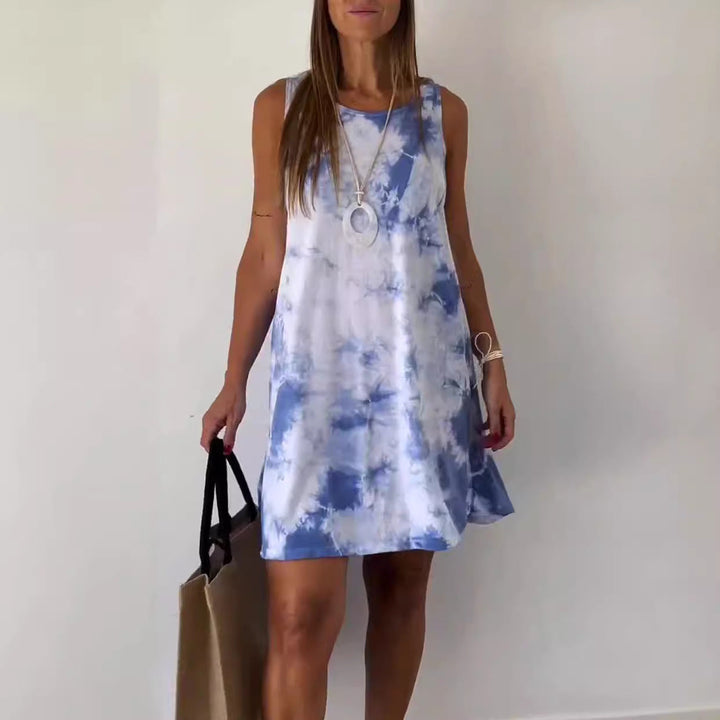 Josie - Robe Mini en Tie Dye Dégradé