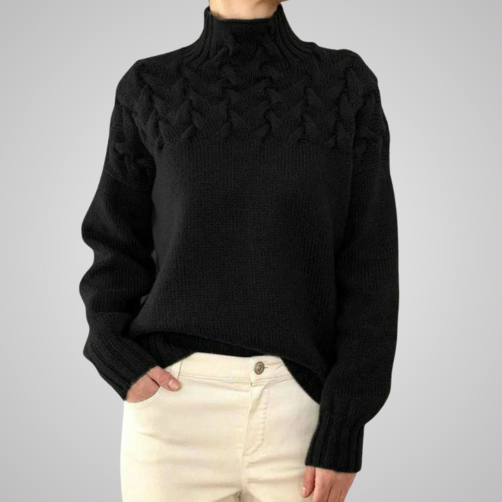 Madison™ - Pull Chic à Col Montant
