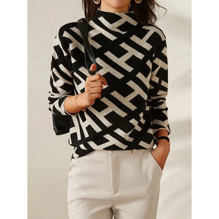 Lily™ - Pull Chic, Géométrique et Confortable