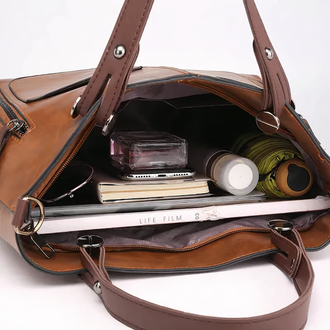 Winslet - Sac à bandoulière en cuir PU rétro emblématique