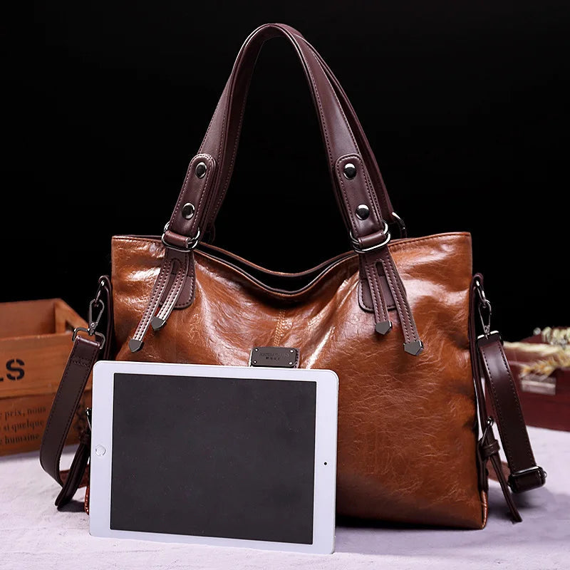 Aralyn - Sac fourre-tout en cuir souple raffiné
