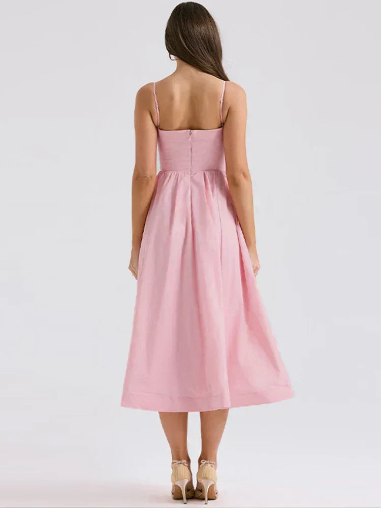 Delaney - Robe évasée ajustée à la taille