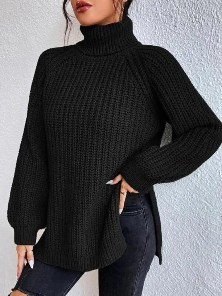 Mia™ - Confortable Pull Col Roulé Long