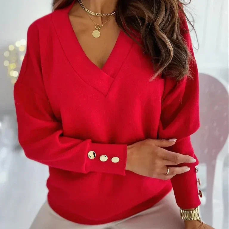 Amelia™ - Élégant Pull V-Neck