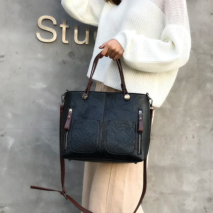 Winslet - Sac à bandoulière en cuir PU rétro emblématique