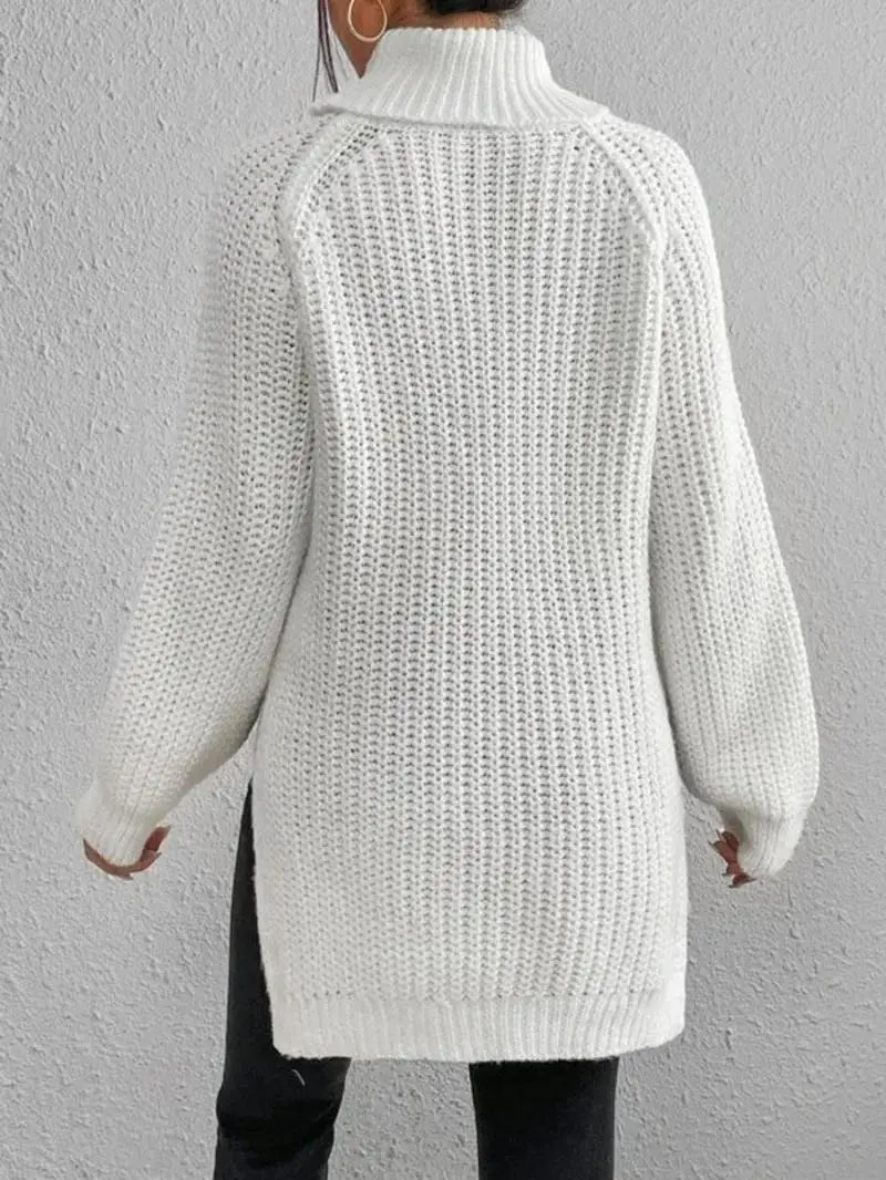 Mia™ - Confortable Pull Col Roulé Long