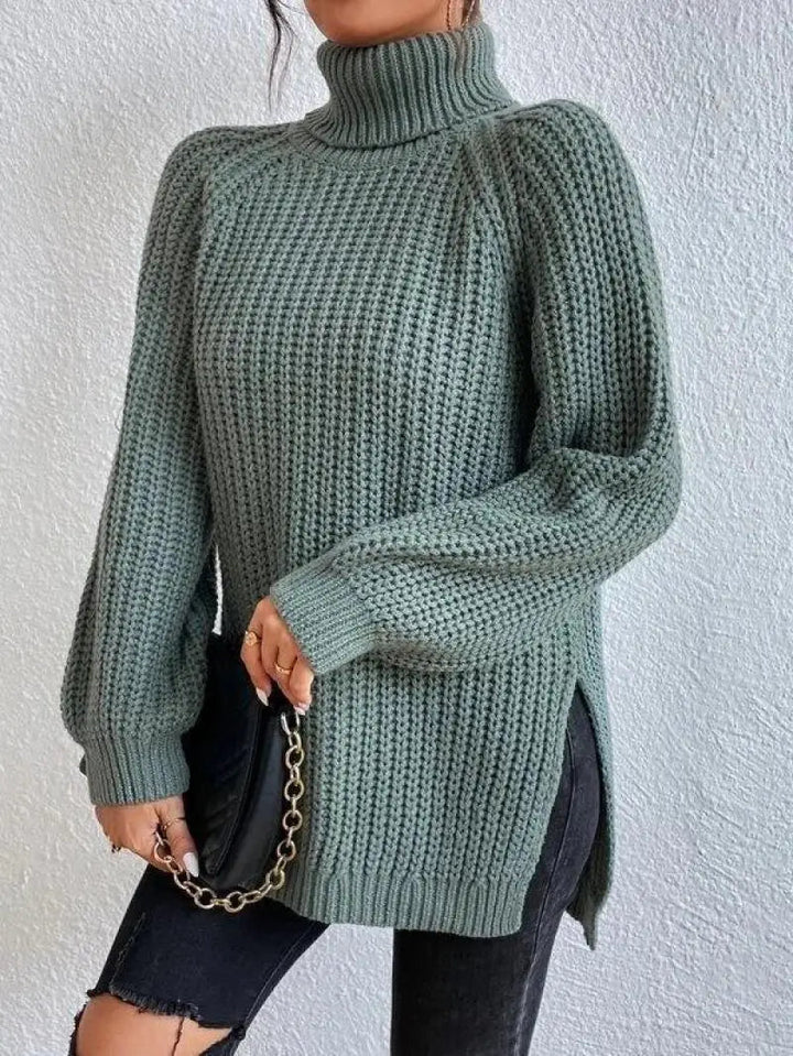 Mia™ - Confortable Pull Col Roulé Long