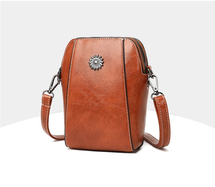 Vienne - Mini Sac à Main Compact de Couleur Unie
