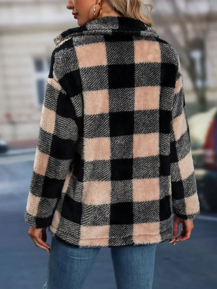 Carla | Veste à carreaux décontractée