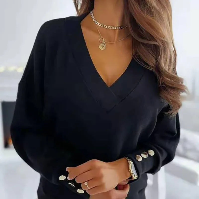 Amelia™ - Élégant Pull V-Neck