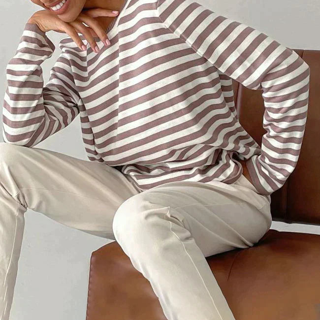 Grace™ - Élégante Chemise Rayée