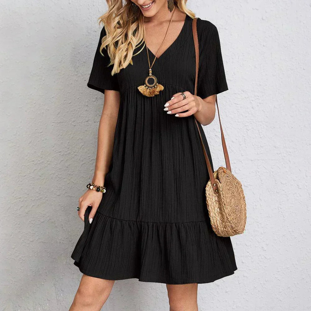Hadley - Robe Mini à Volants Boho Chic