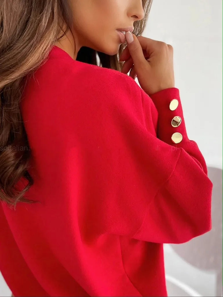 Amelia™ - Élégant Pull V-Neck