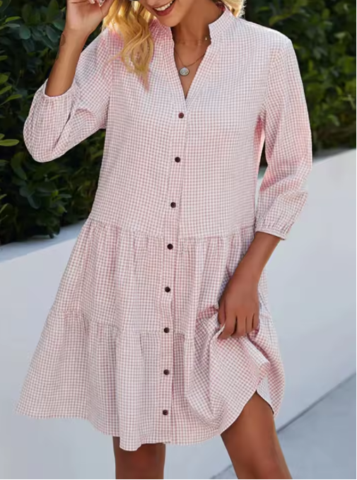 Marie™ | Robe d'été à carreaux légère et flatteuse