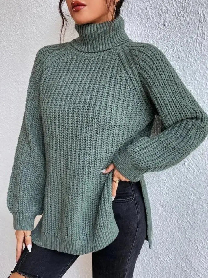 Mia™ - Confortable Pull Col Roulé Long