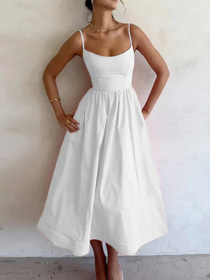 Delaney - Robe évasée ajustée à la taille