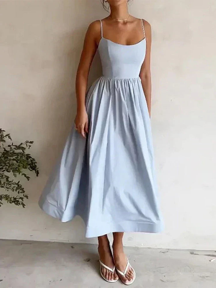 Delaney - Robe évasée ajustée à la taille
