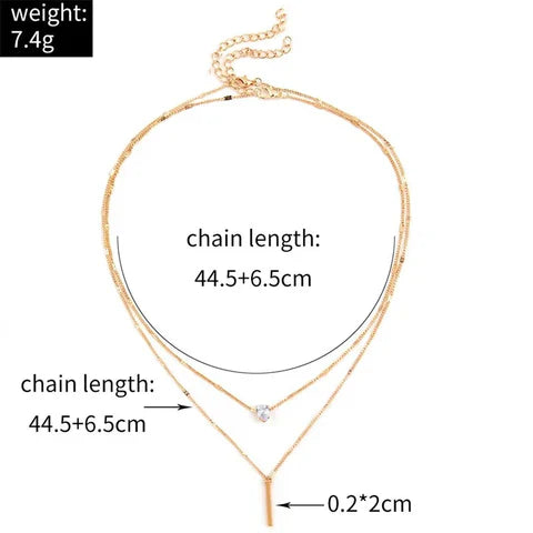 Ensemble de Collier Vintage avec Pendentif en Or