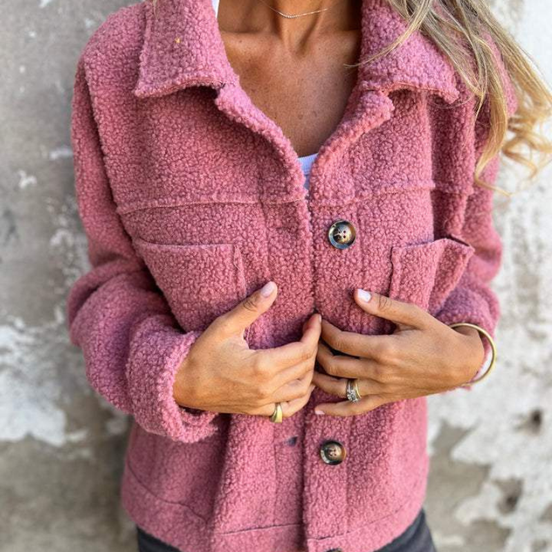Annie | Veste tendance en tissu doux