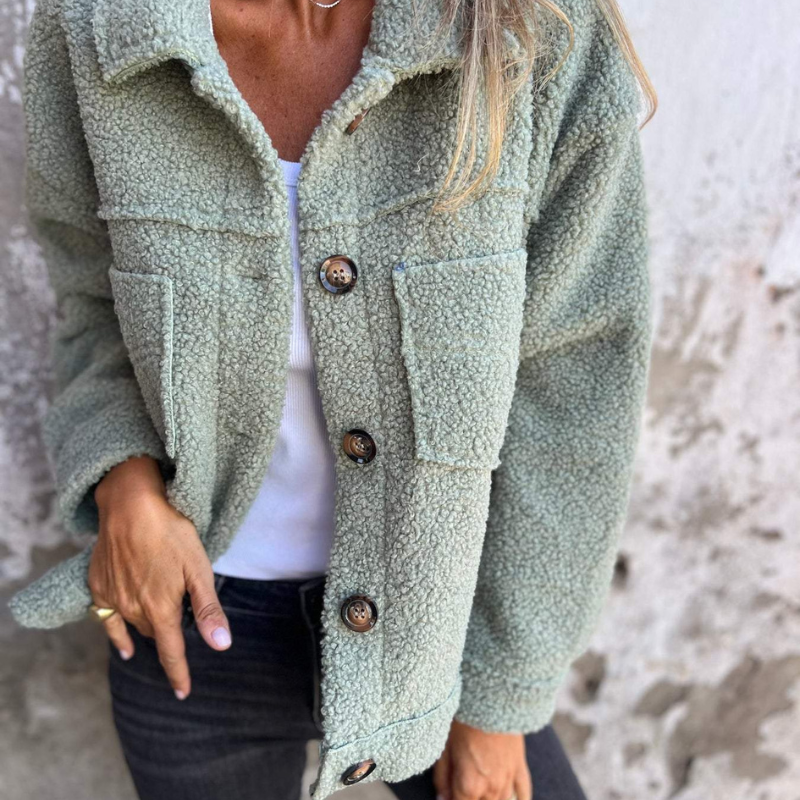 Annie | Veste tendance en tissu doux