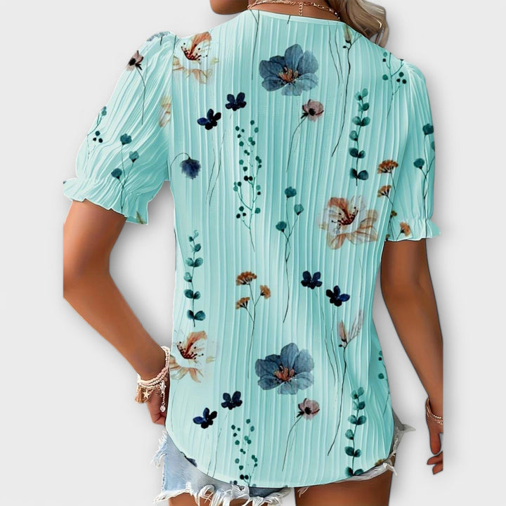 Blouse à la Mode avec Décolleté Pointu