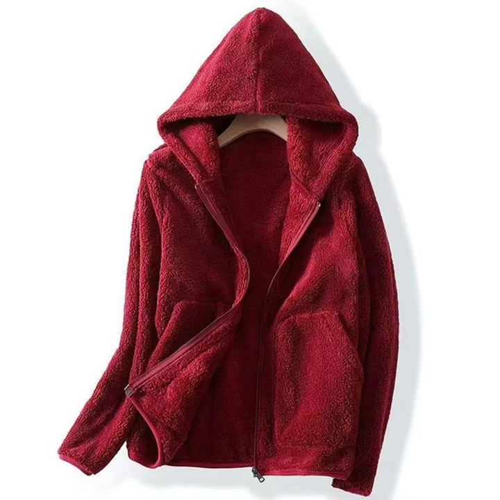 Avery™ - Sweat-shirt en polaire ultra doux couleur corail