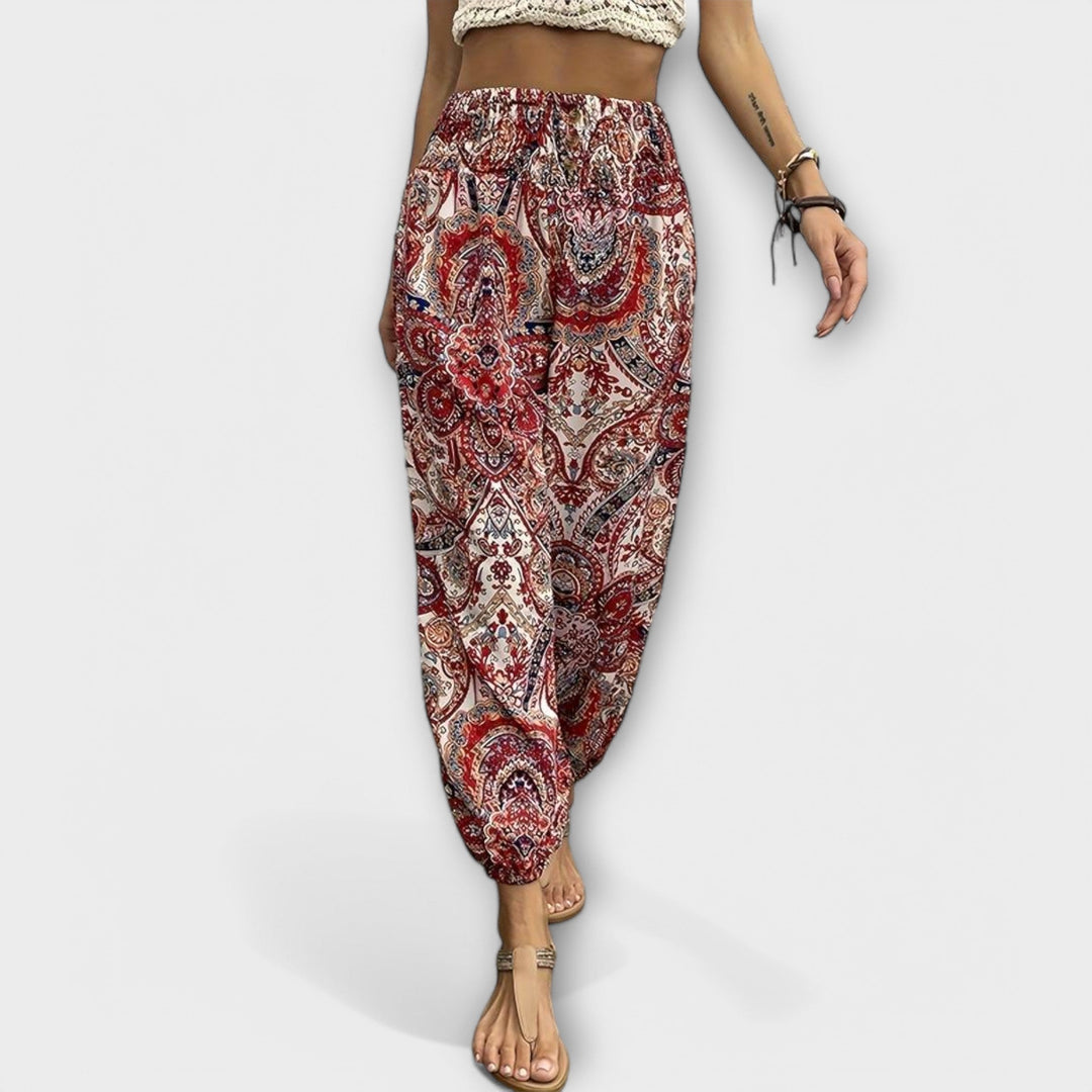 Pantalons avec Imprimé Ethnique