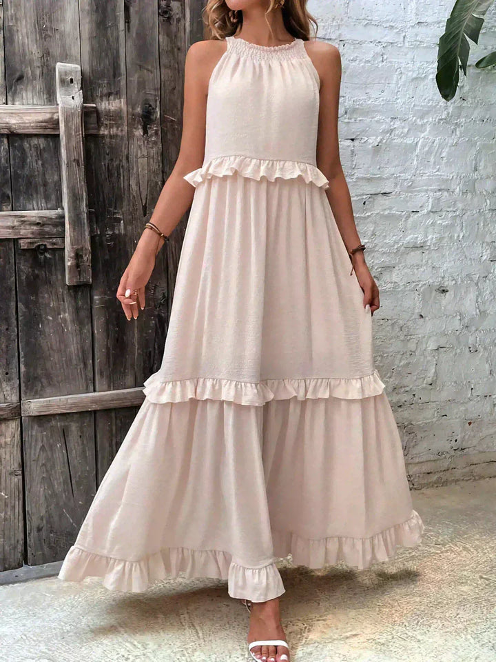 Landry - Robe sans manches avec volants chics