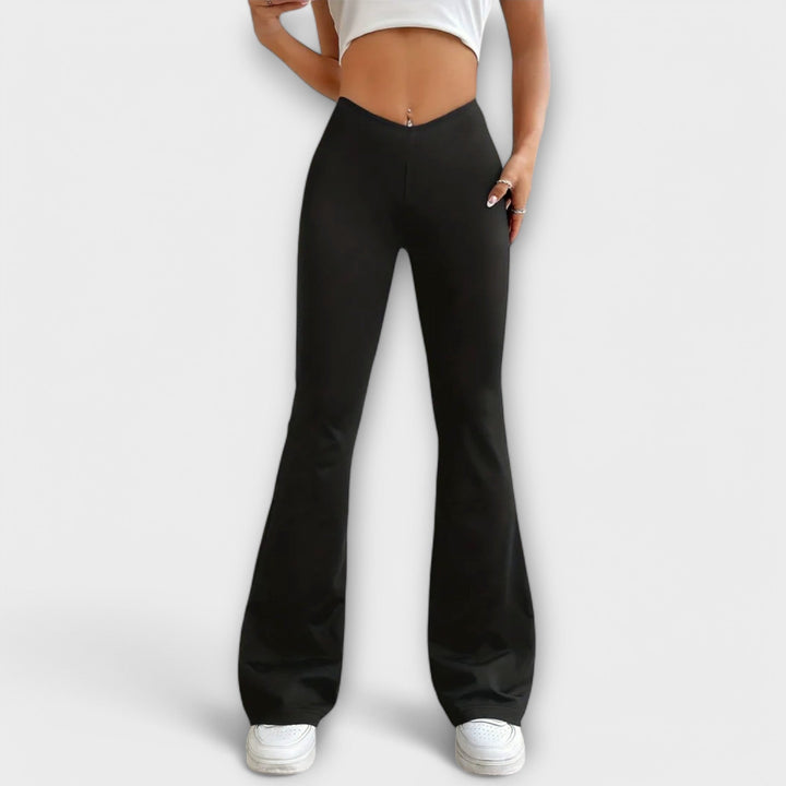 Pantalon large avec jambes évasées