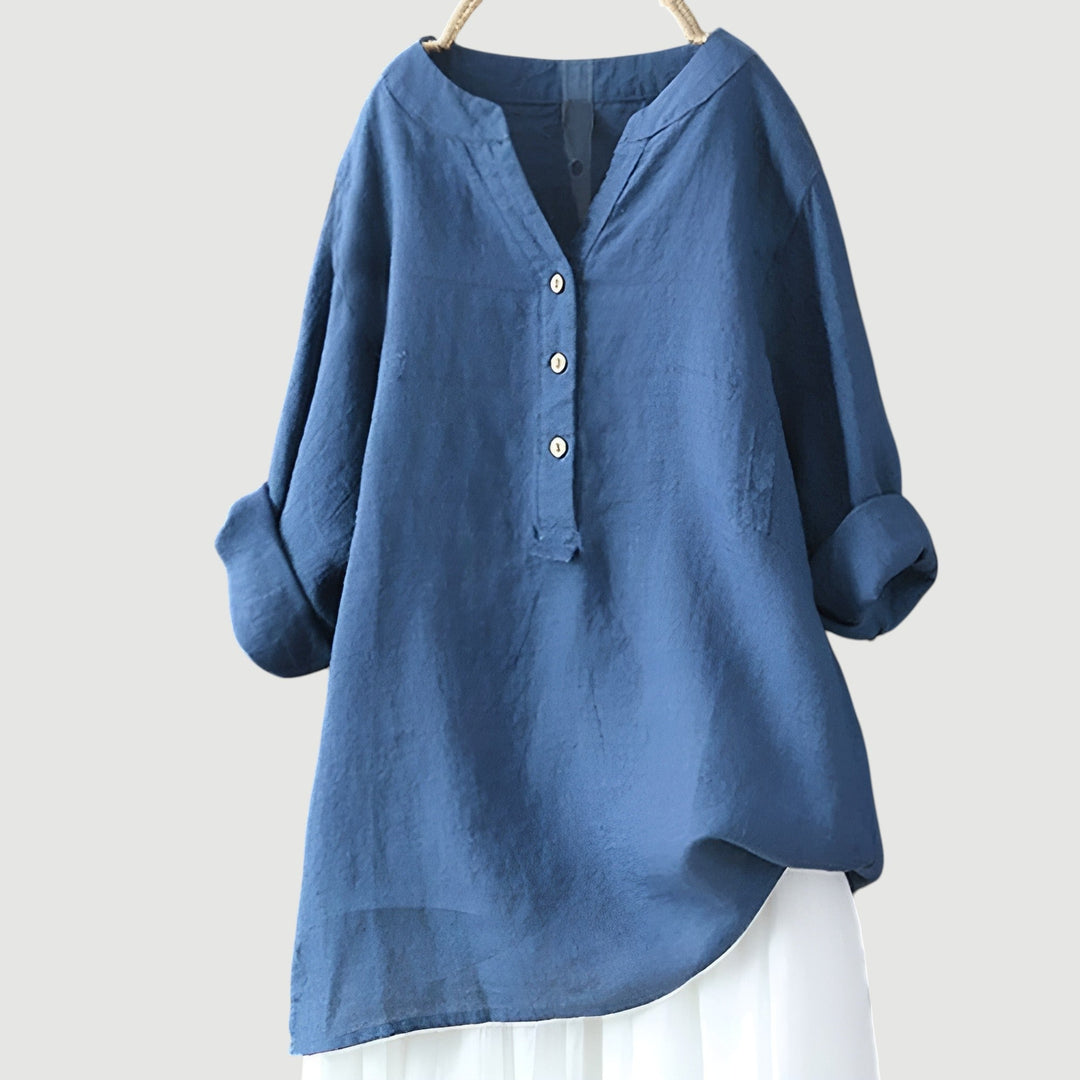 Freja™ – Chemise Aérée et Confortable avec Boutons