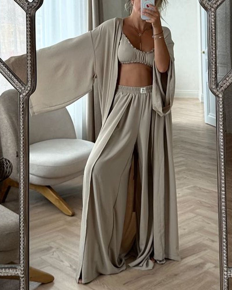 Iana | Cardigan Chic Décontracté 2-Pièces
