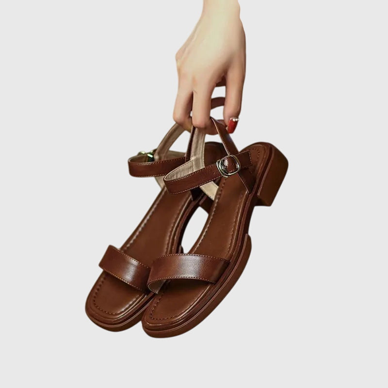Celestia™ | Sandales en Cuir Orthopédique