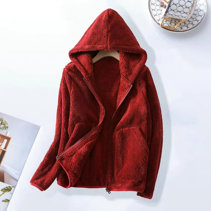 Avery™ - Sweat-shirt en polaire ultra doux couleur corail