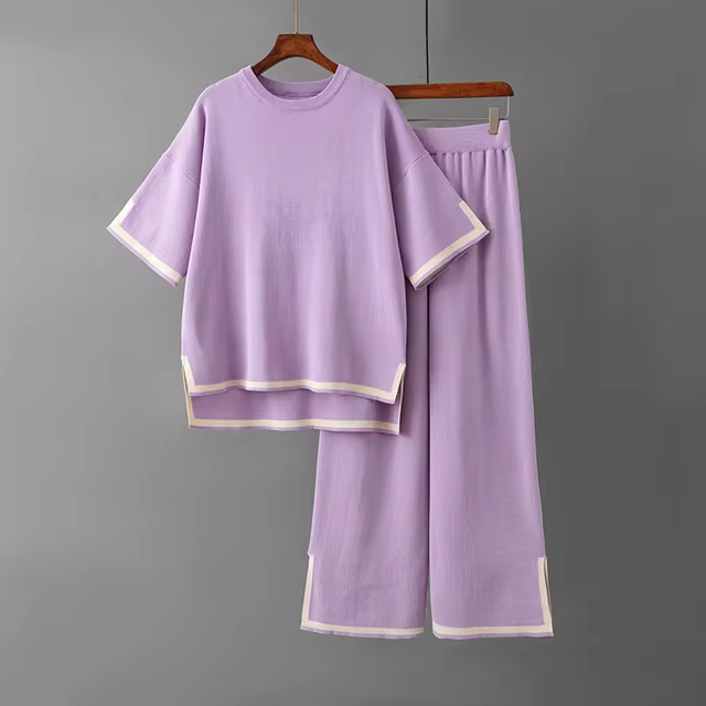 Charlotte™ - Ensemble Chic en Soie Satinée à Manches Courtes