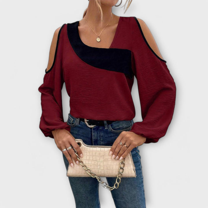 Blouse avec Décolleté Carré