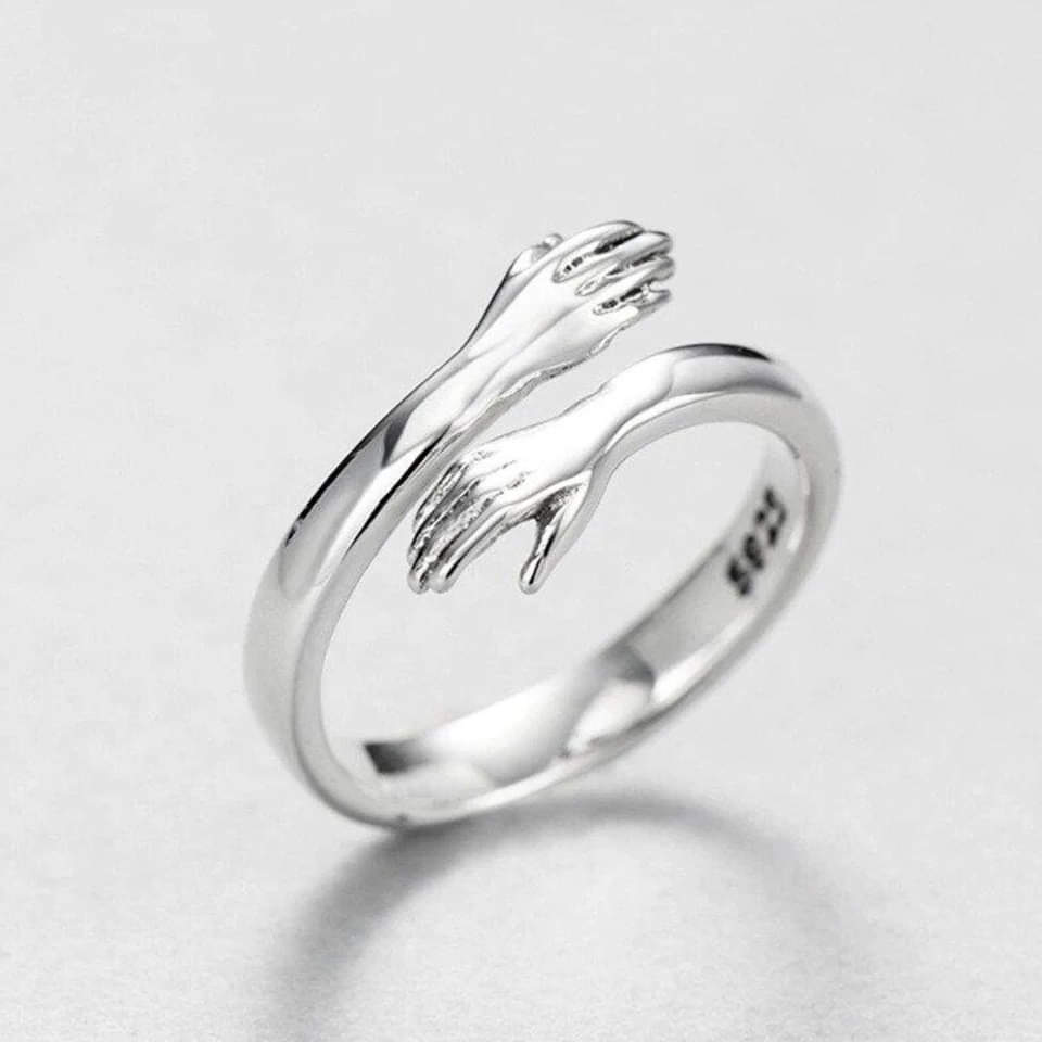 Bague Étreinte Argentée