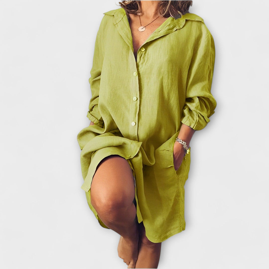 Blouse en lin décontractée pour un usage quotidien