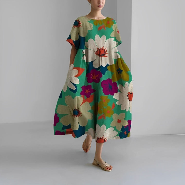 Daisy - Robe Maxi Ample à Grande Évasion Rétro